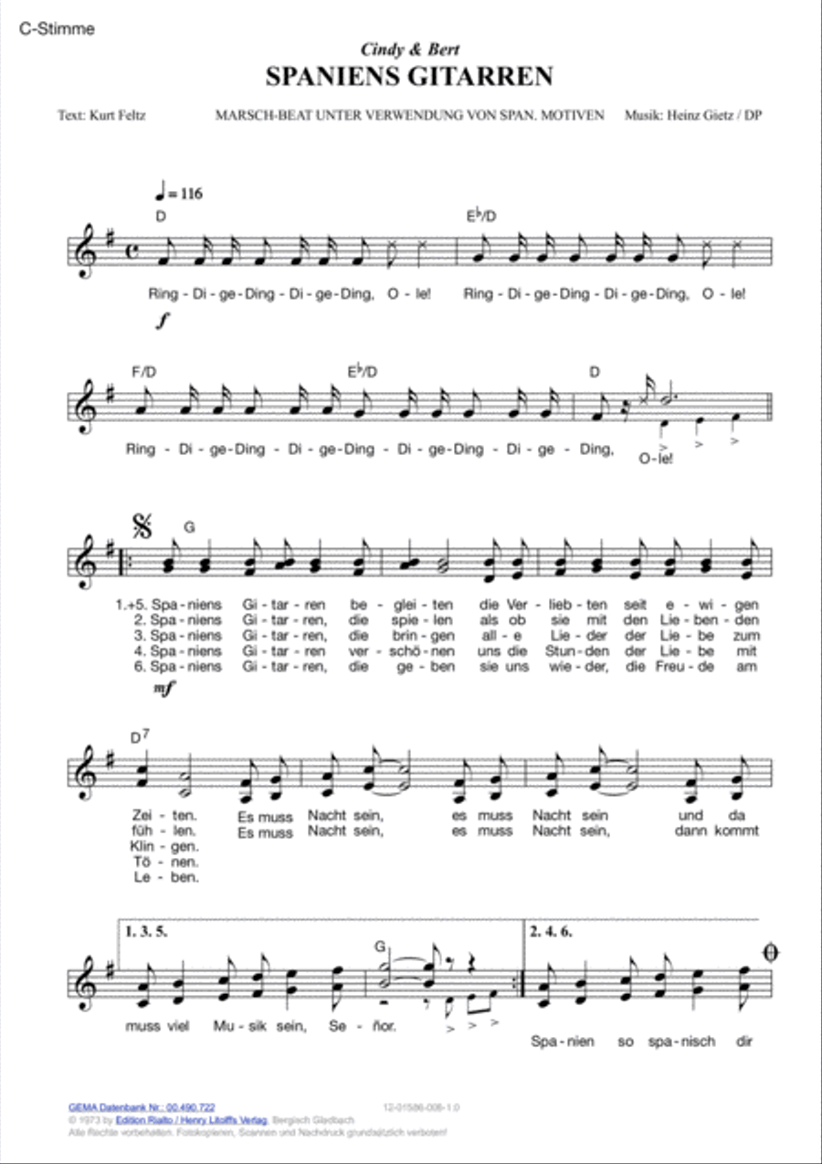 Spaniens Gitarren Electric Guitar scores gallery preview page 2