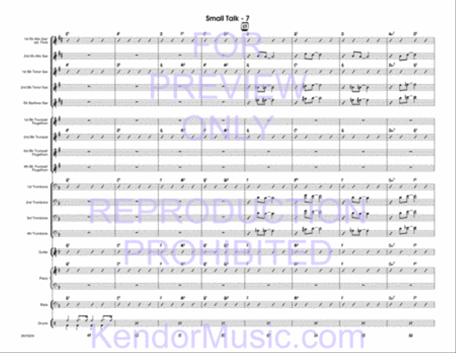 Small Talk Jazz Ensemble scores gallery preview page 8