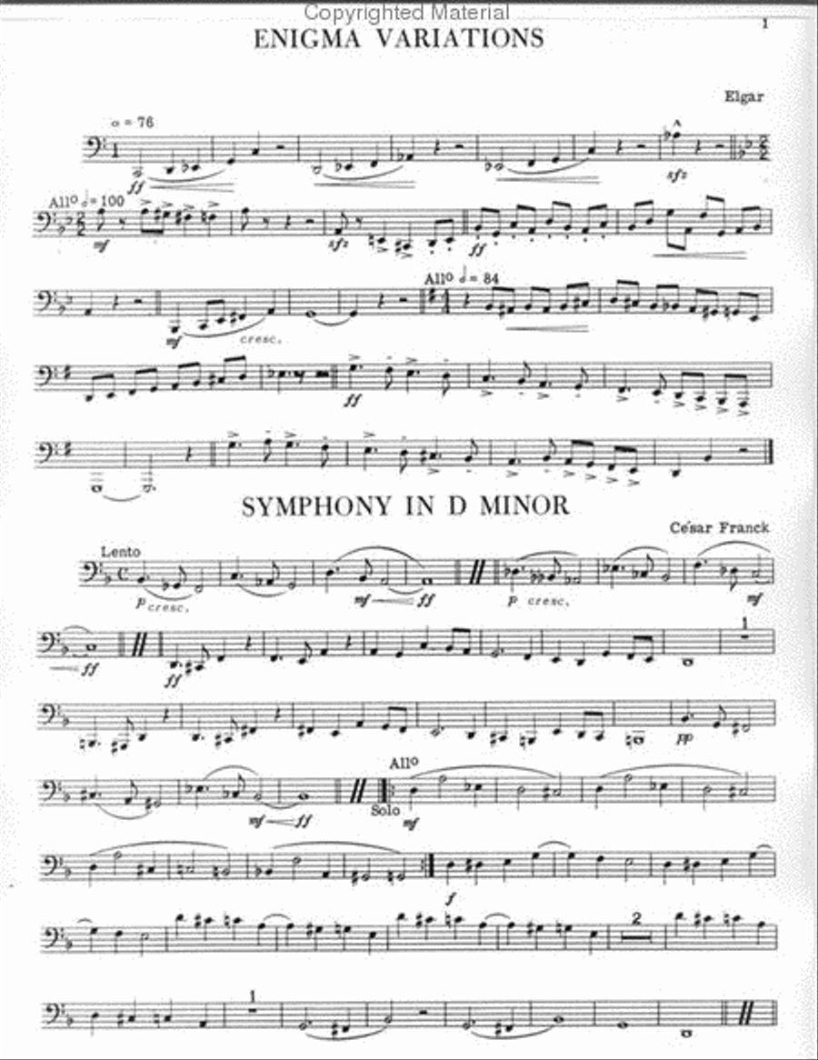 Tuba Excerpts, Volume 2 ( Sear & Waldeck) Tuba scores gallery preview page 2