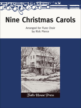 Book cover for Nine Christmas Carols For Flute Choir