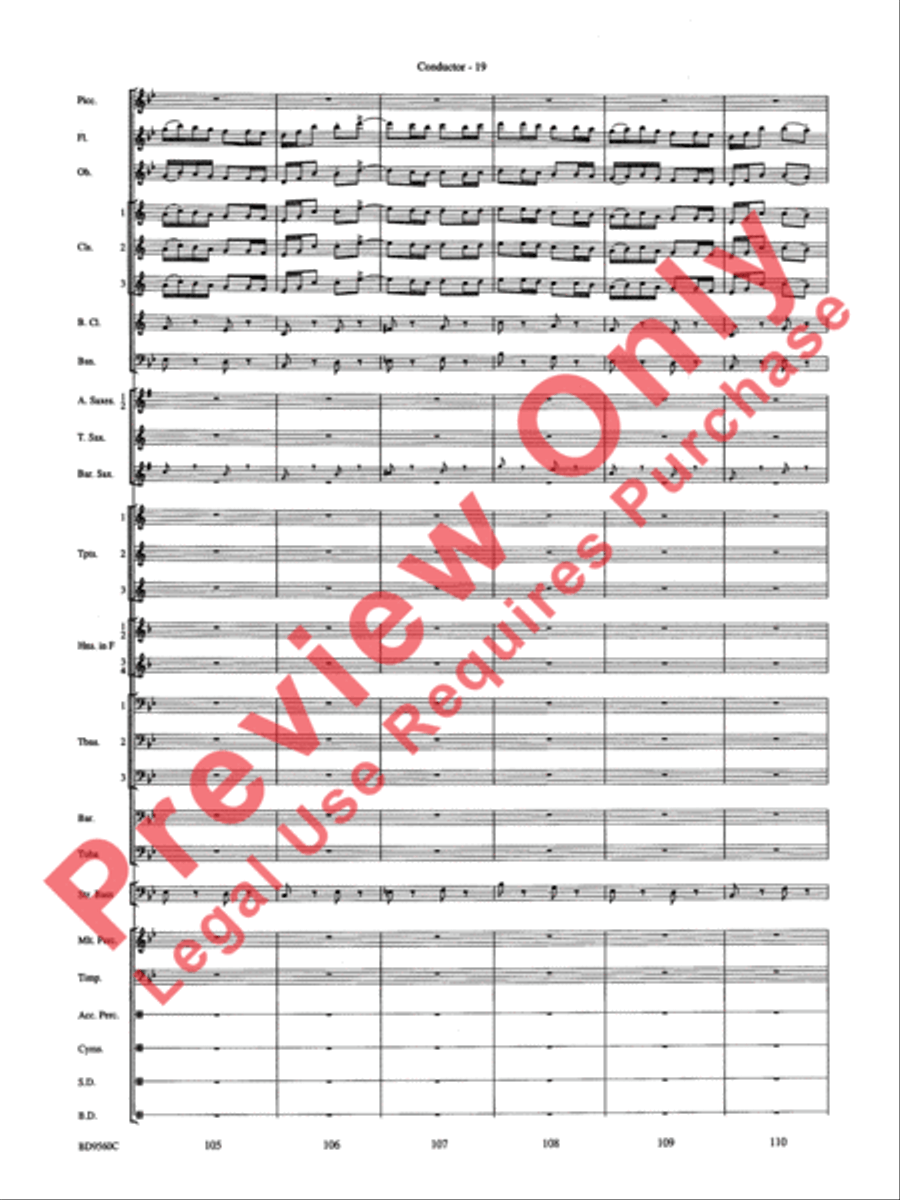 Waterdance Concert Band scores gallery preview page 21