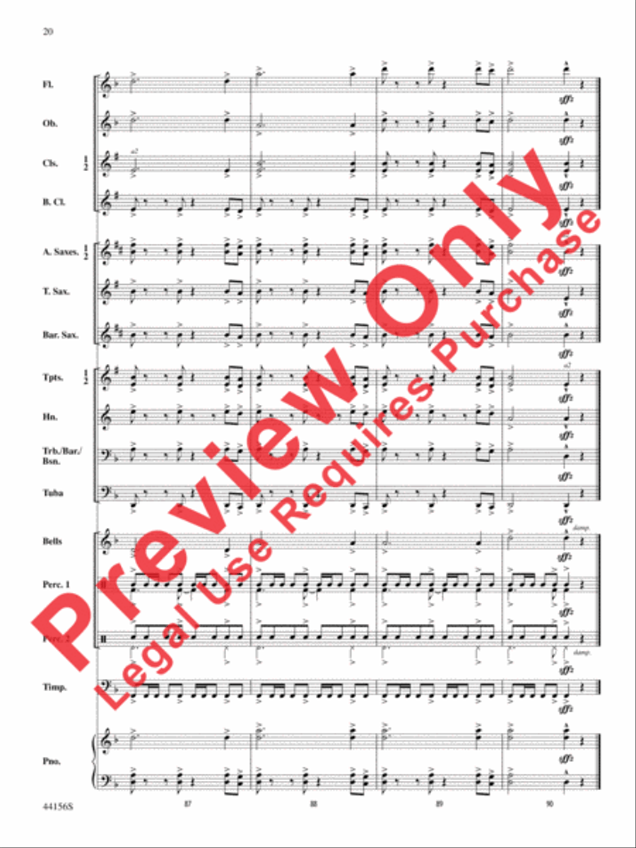 Holiday Celebrations Holiday Celebrations Concert Band scores gallery preview page 20