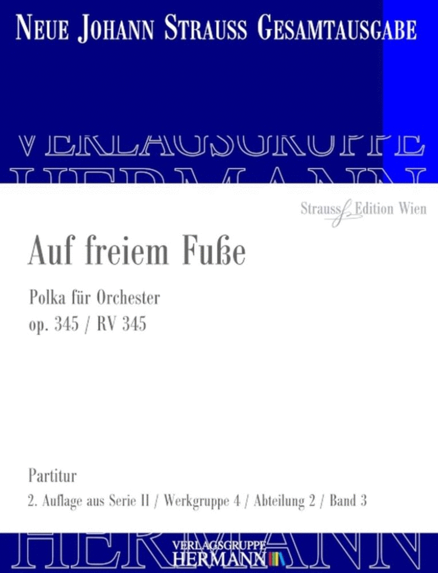 Auf freiem Fuße Op. 345 RV 345 Orchestra scores gallery preview page 1