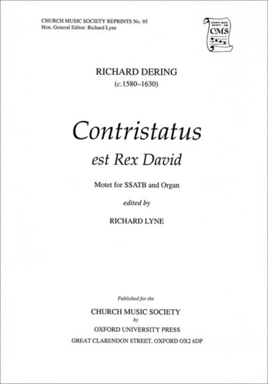 Constristatus est Rex David 4-Part scores gallery preview page 1
