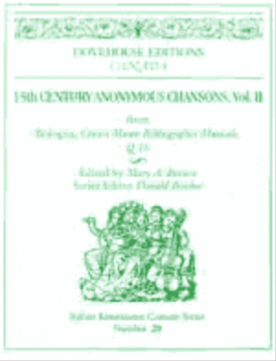 15th Anonymous Chansons, Vol. II Set of Parts scores gallery preview page 1