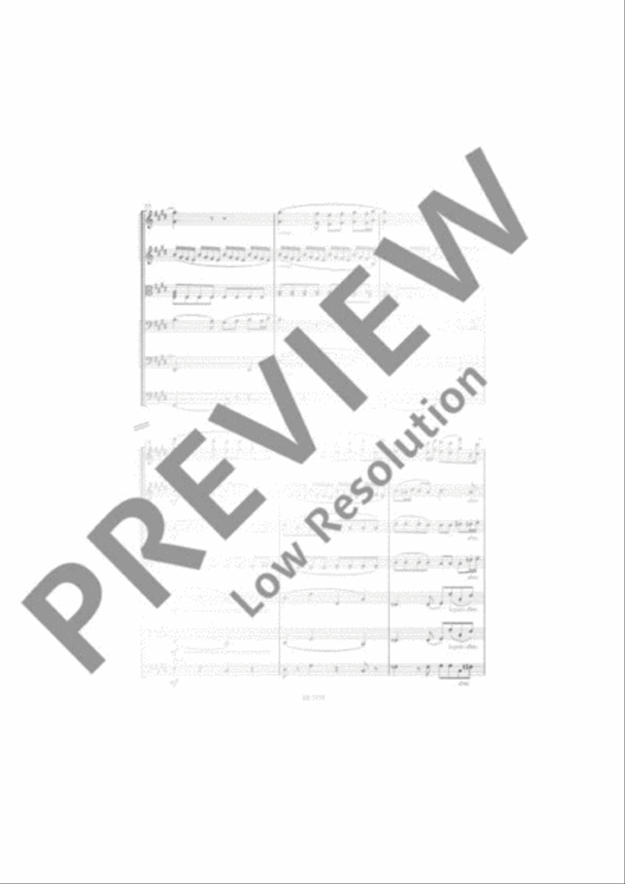 Serenade E major Miniature Score scores gallery preview page 16