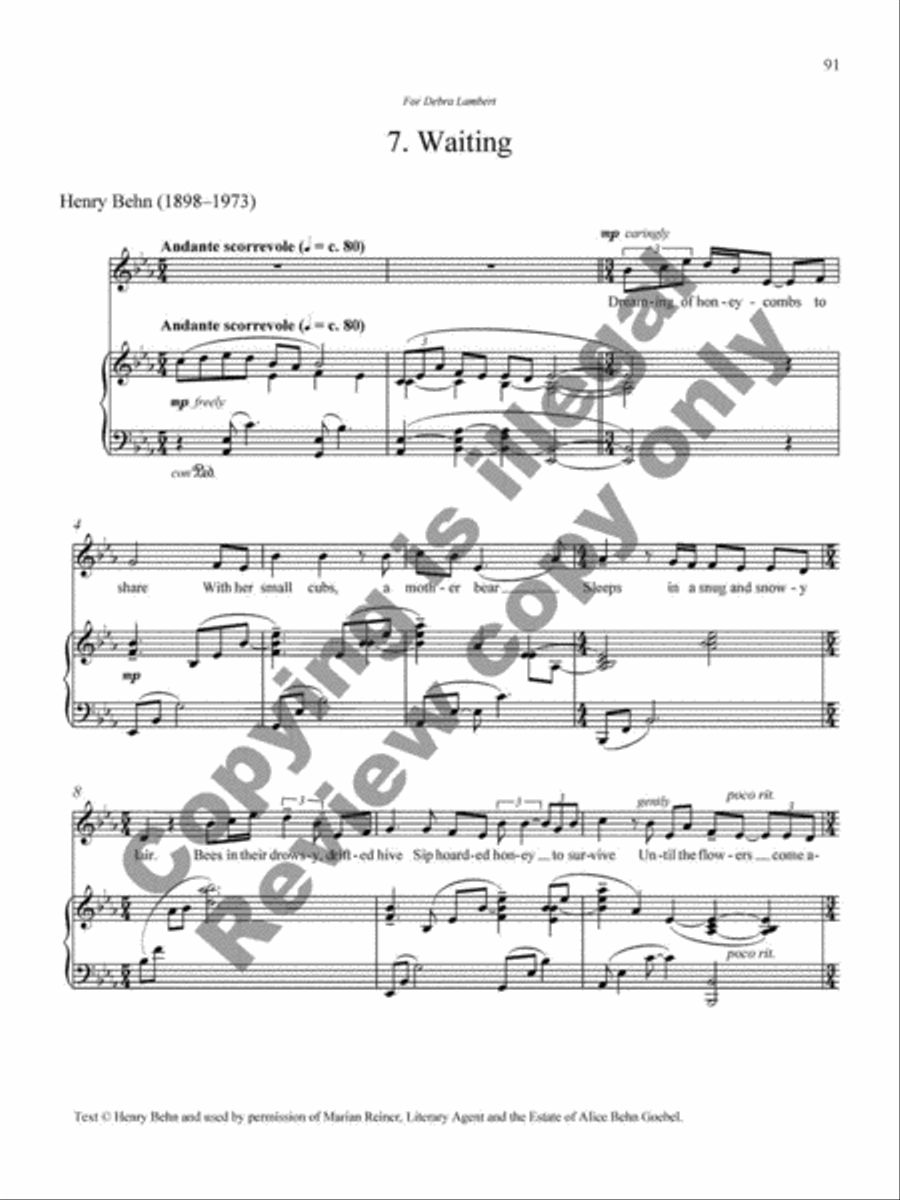 Collected Songs for Soprano and Piano Soprano Voice scores gallery preview page 45