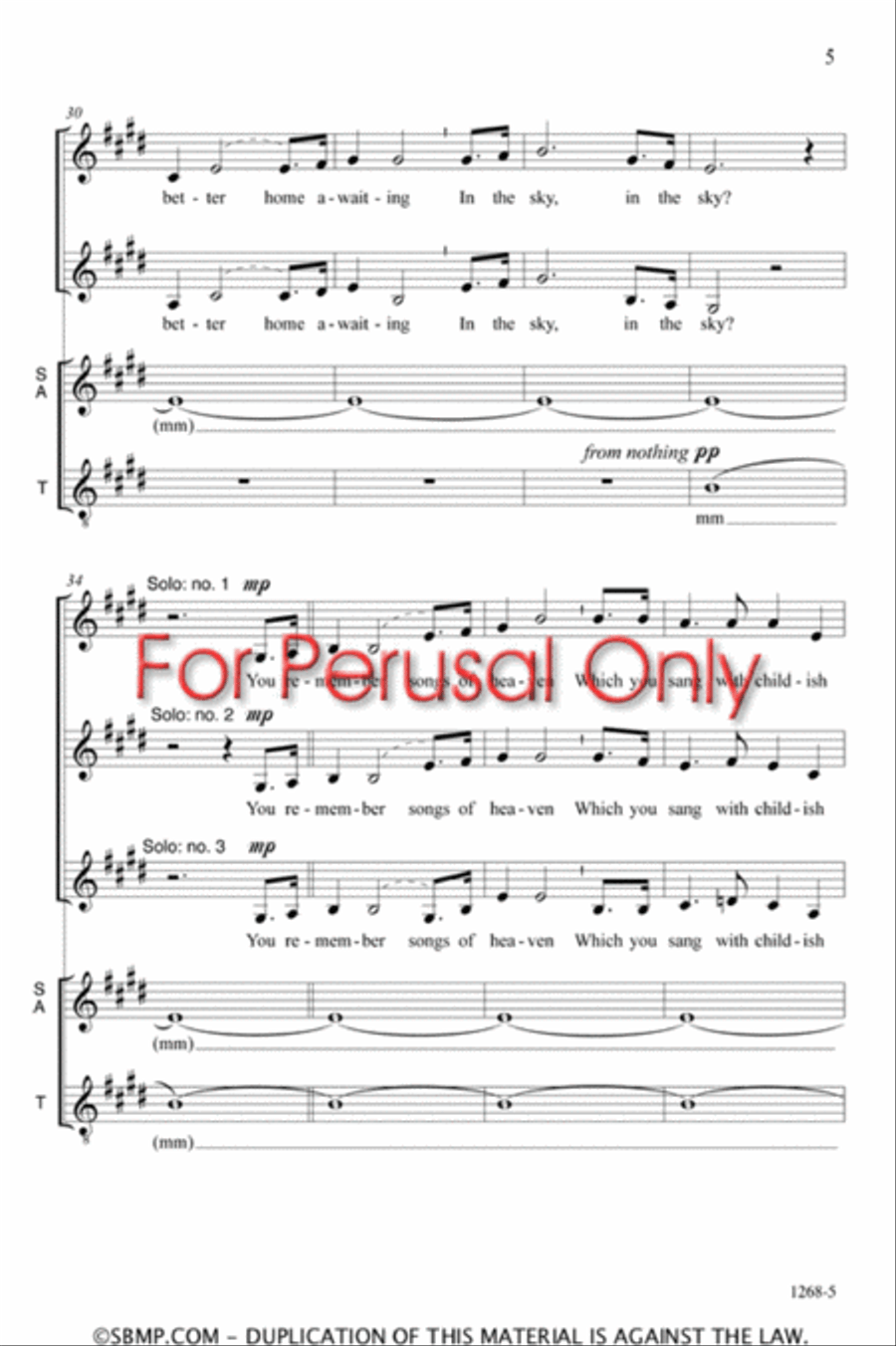 Will the circle be unbroken? - SATB Octavo 4-Part scores gallery preview page 4