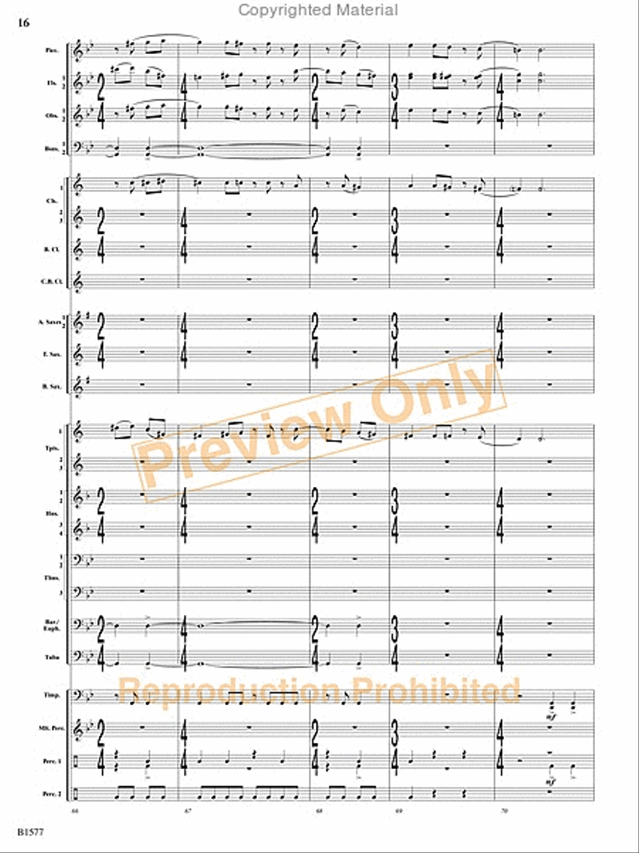 Evocatio Evocatio Concert Band scores gallery preview page 17
