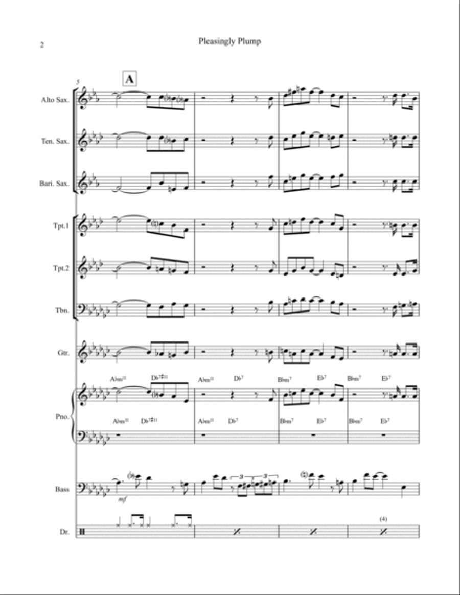 Pleasingly Plump Pleasingly Plump Large Ensemble scores gallery preview page 2