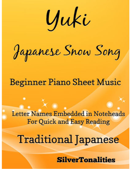 Yuki Japanese Song Song Beginner Piano Sheet Music