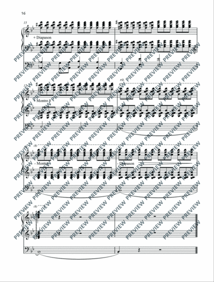 The Carnival of the Animals Organ scores gallery preview page 17