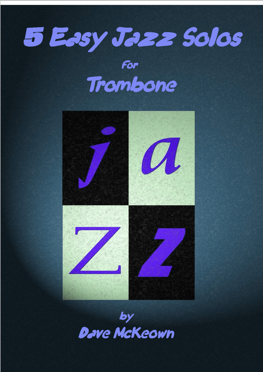 5 Easy Jazz Solos for Trombone and Piano Trumpet Solo scores gallery preview page 1