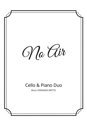 Book cover for No Air - Cello & Piano Duo