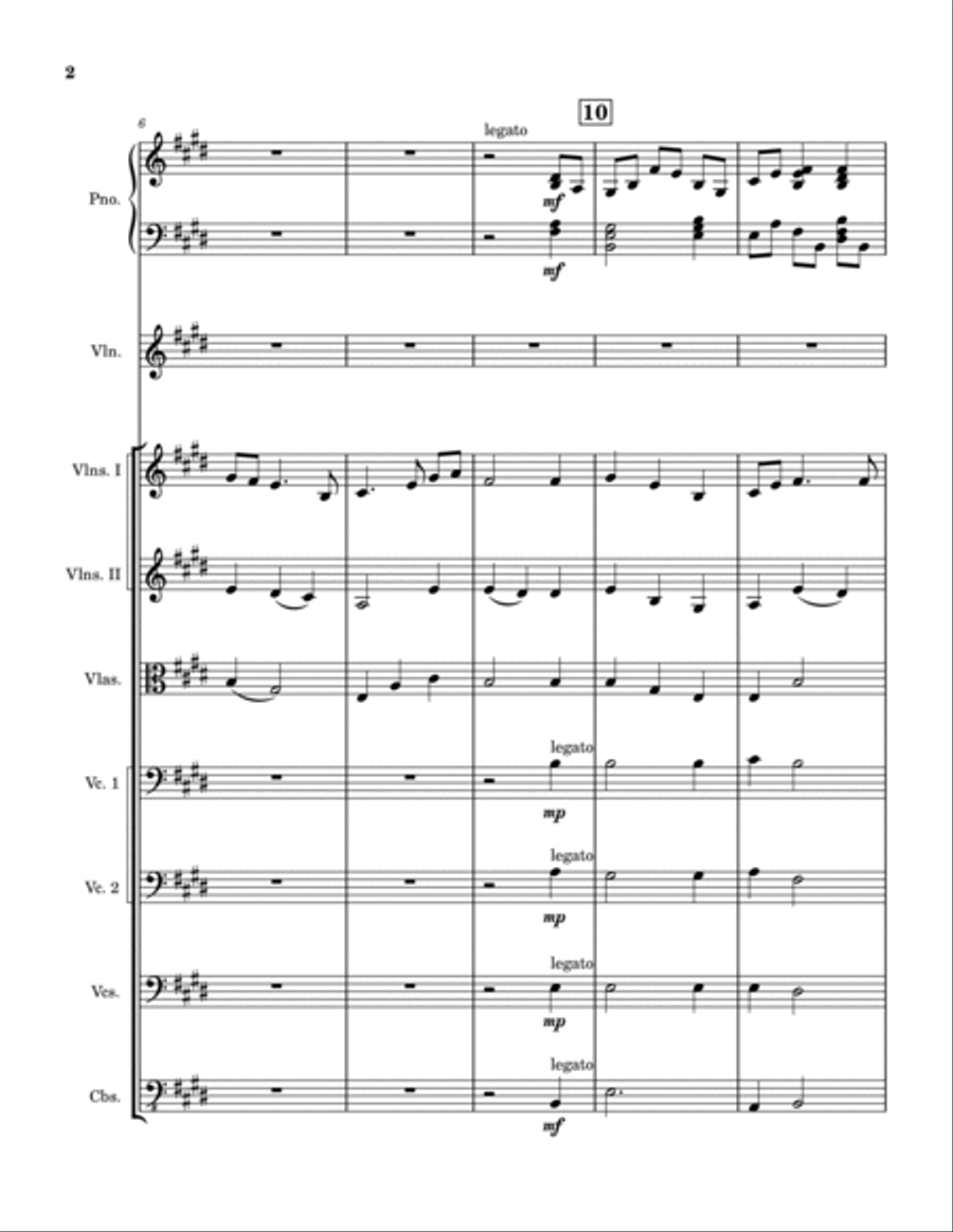 Sunset Ballad Chamber Music scores gallery preview page 2