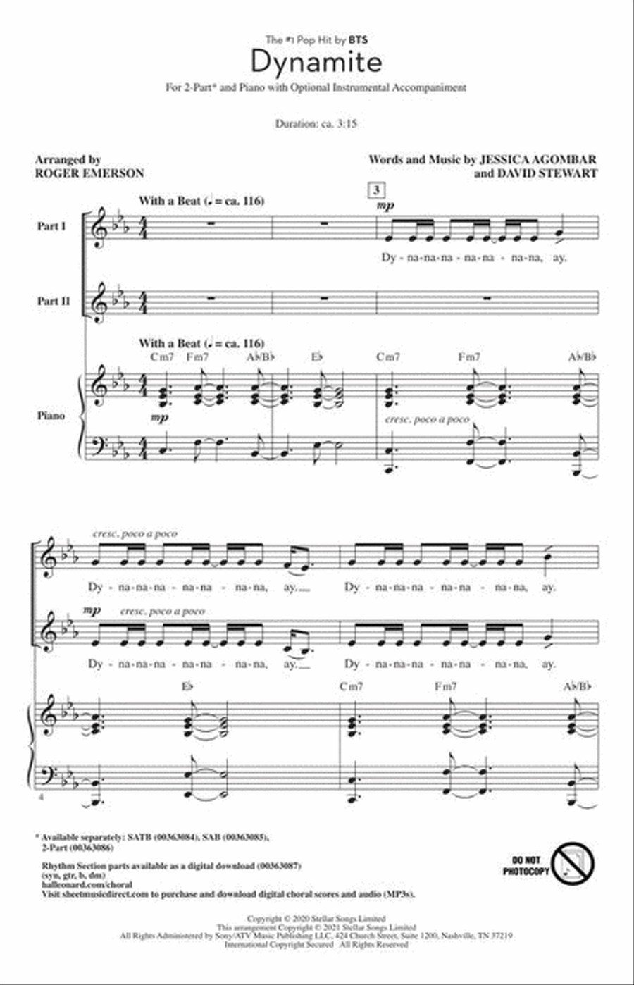 Dynamite Dynamite 2-Part scores gallery preview page 4