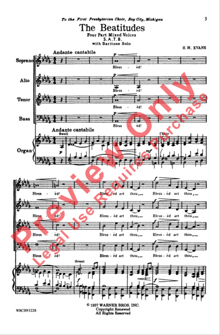 Beatitudes Beatitudes 4-Part scores gallery preview page 2