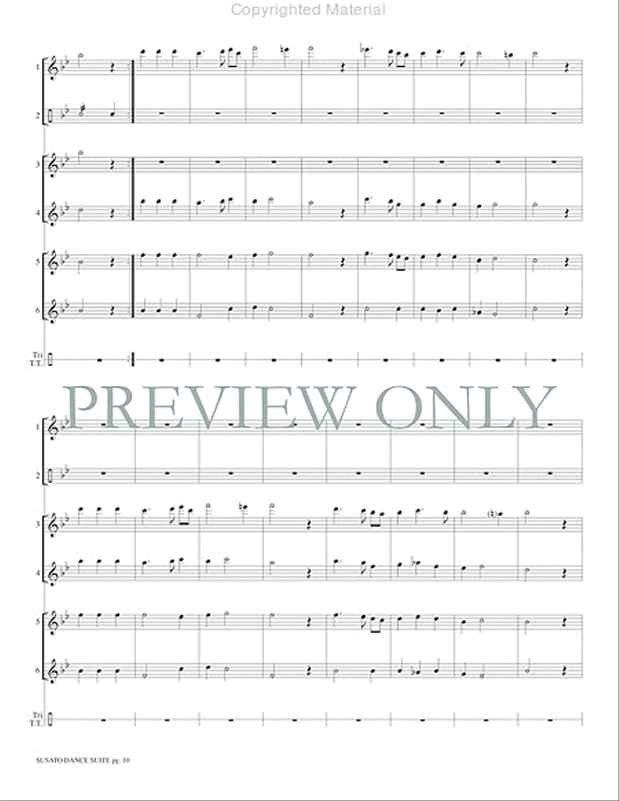 Susato Dance Suite (from Danserye) (1551) Small Ensemble scores gallery preview page 12