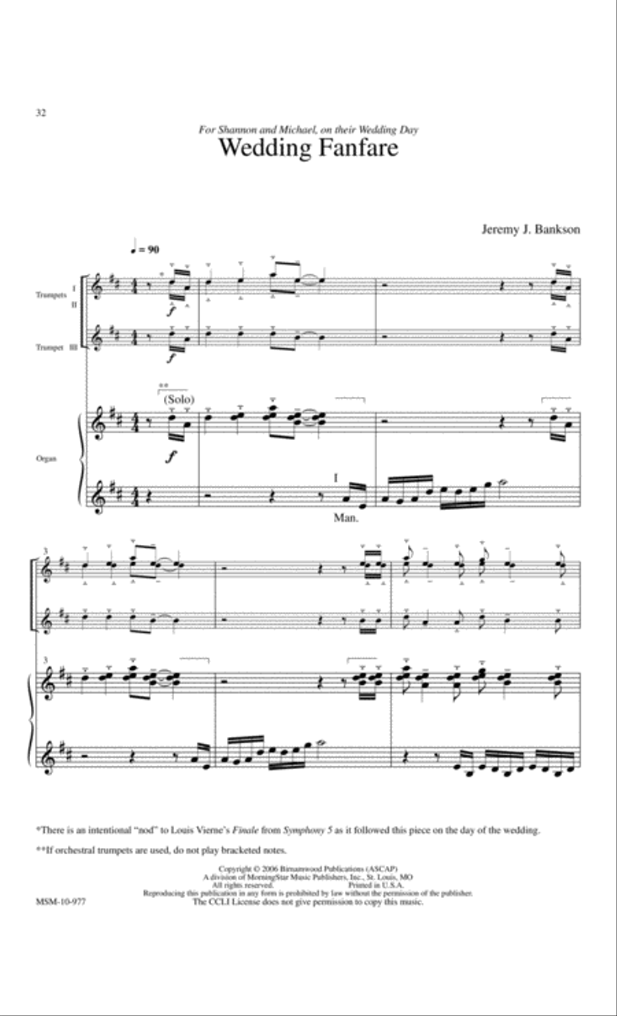 Trumpet Tunes for Organ Trumpet Tunes for Organ Trumpet Solo scores gallery preview page 15