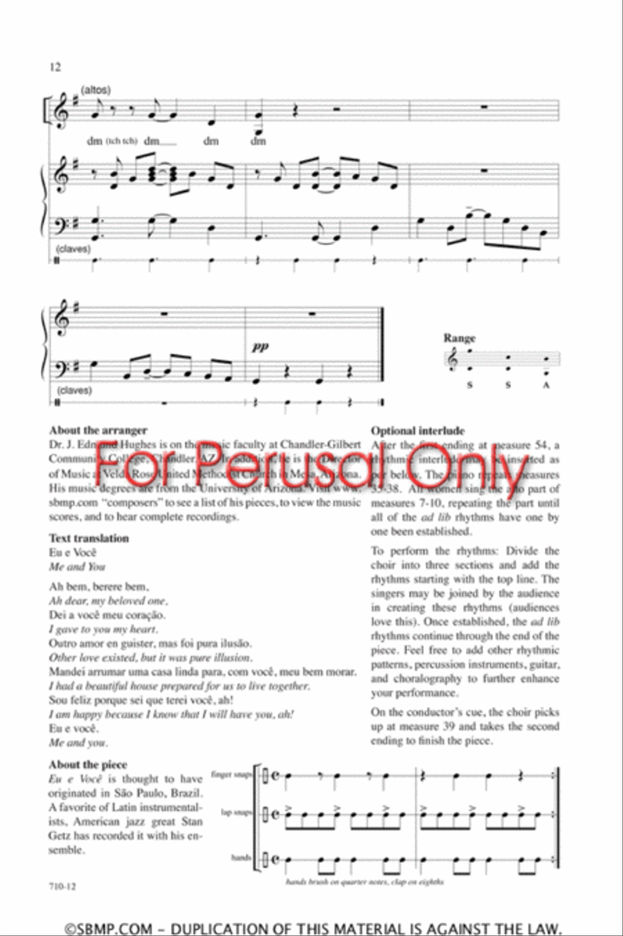 Eu e Voce SSA scores gallery preview page 12