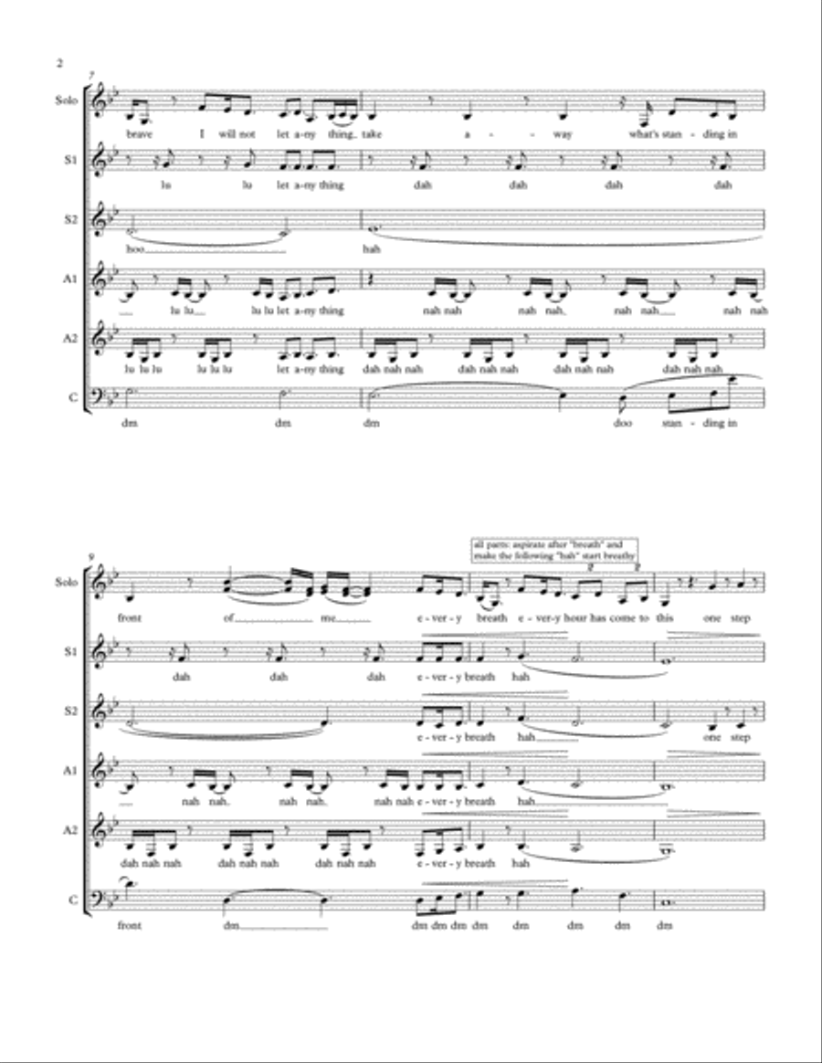 A Thousand Years SSAA scores gallery preview page 2