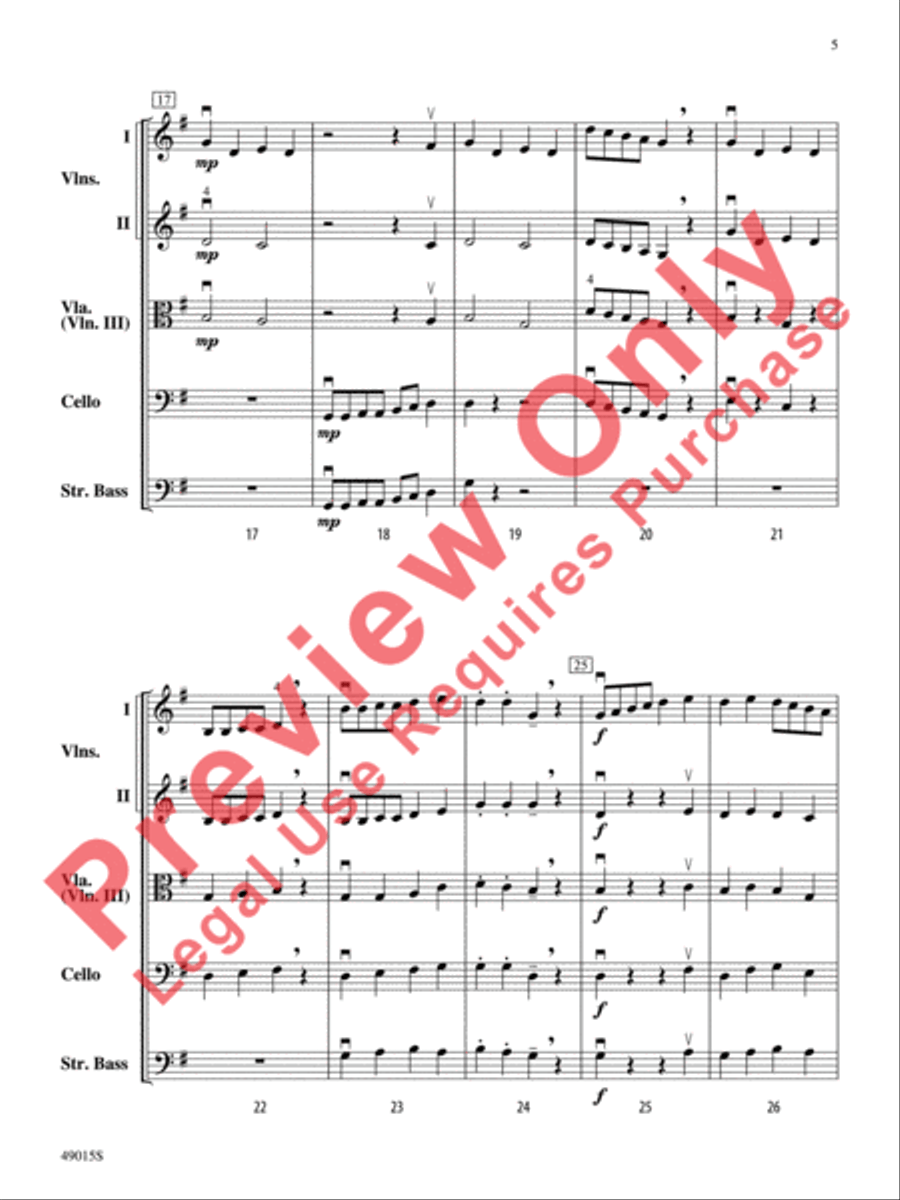 Petite Suite Française String Orchestra scores gallery preview page 6
