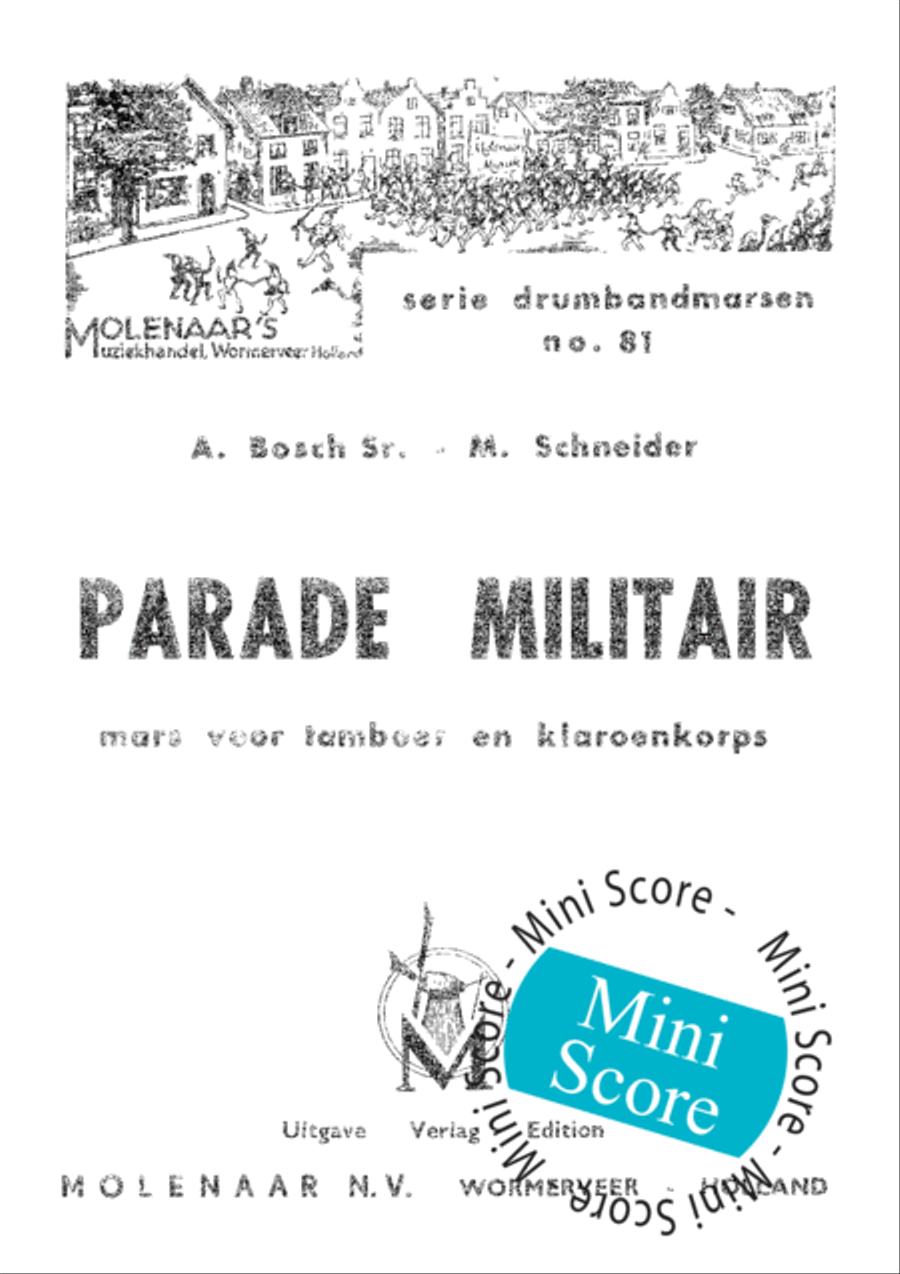 Parade Militair Percussion scores gallery preview page 3