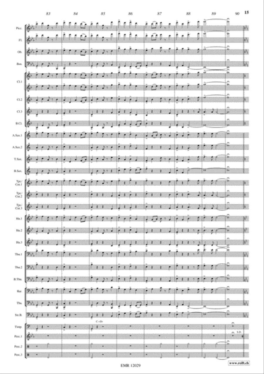 Alexander Nevsky Concert Band scores gallery preview page 16