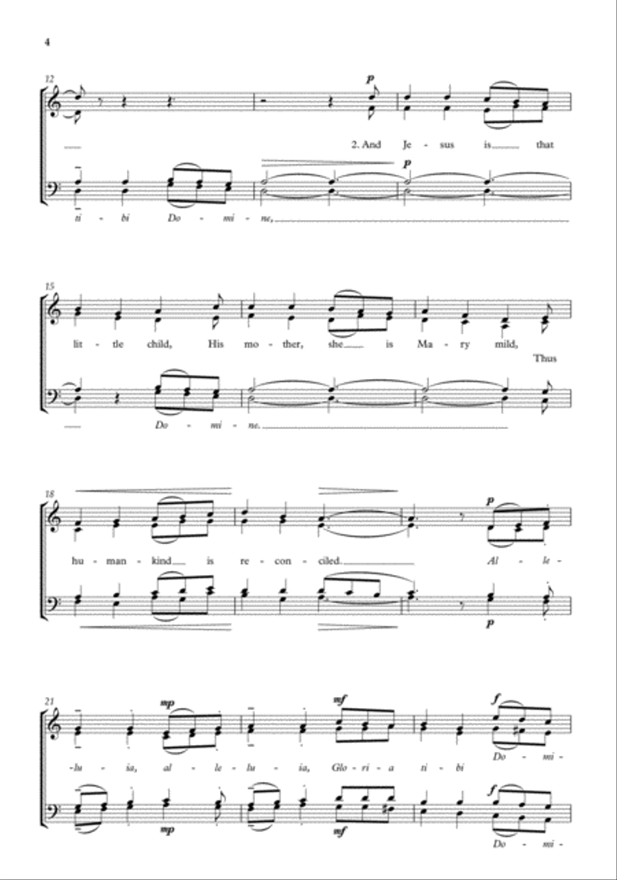 A little child there is yborn 4-Part scores gallery preview page 3