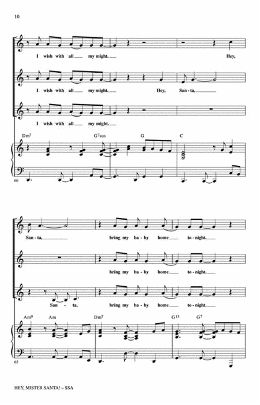 Hey, Mister Santa! Hey, Mister Santa! Choir scores gallery preview page 5