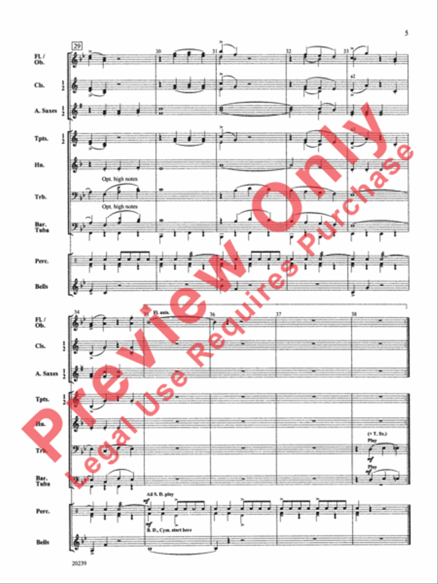 Colonel Bogey Colonel Bogey Concert Band scores gallery preview page 6