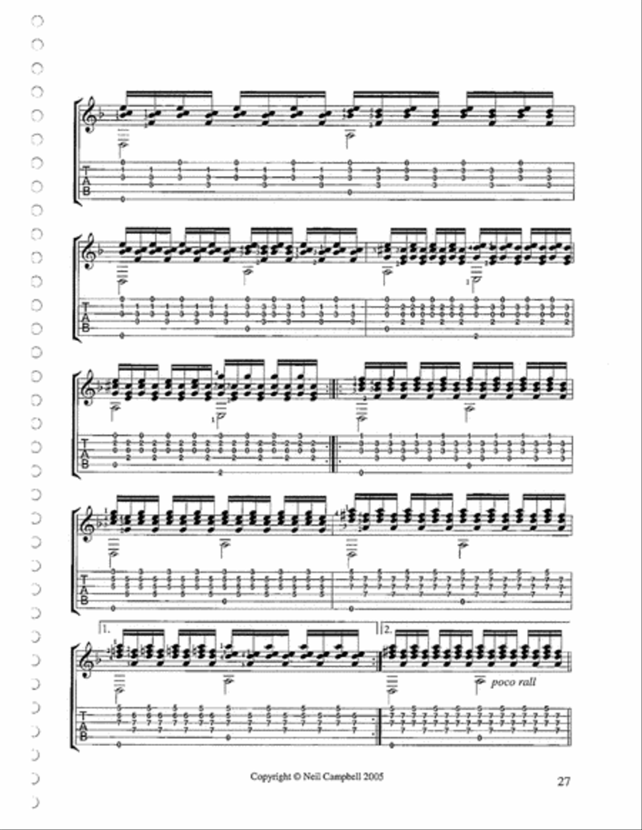 How Deep is the Night Classical Guitar scores gallery preview page 2