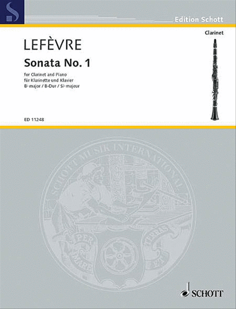 Sonata No. 1 (1802) from Méthode de Clarinette Clarinet Solo scores gallery preview page 1