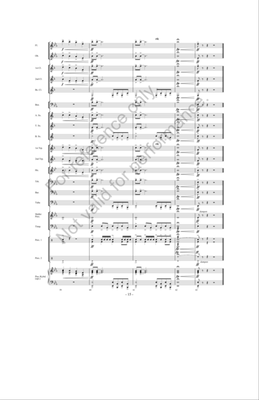 Of Castles And Kings Of Castles And Kings Concert Band scores gallery preview page 14