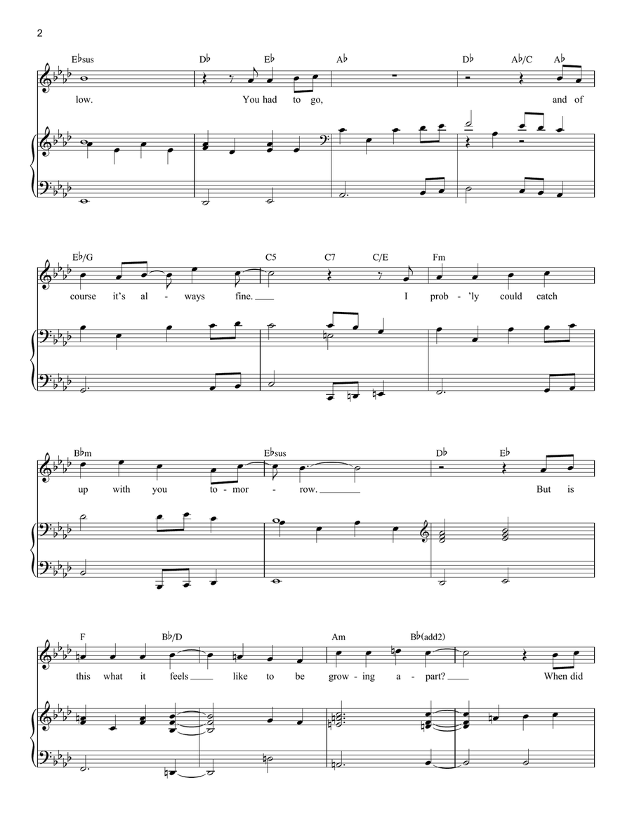 Lost In The Woods (from Disney's Frozen 2) Voice scores gallery preview page 2