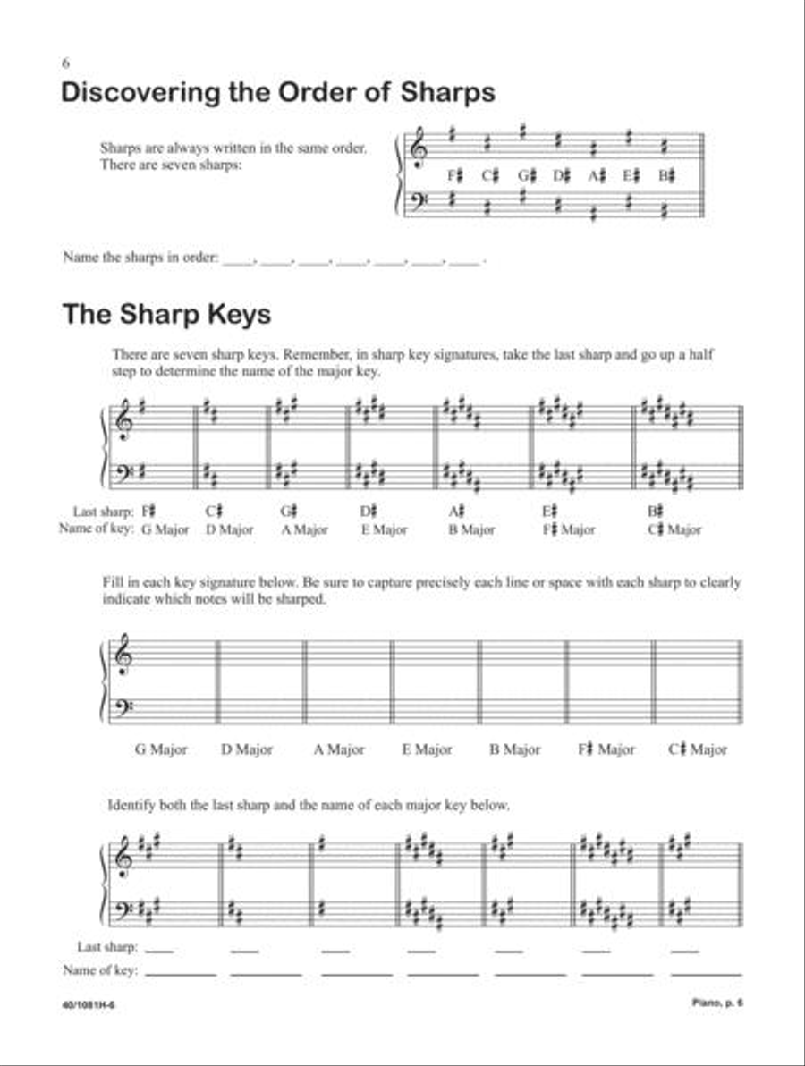 Piano Discoveries Theory Book 4 Piano Method scores gallery preview page 6