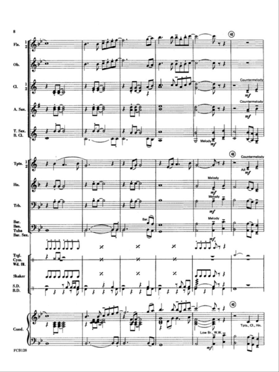 Serenade For Trumpet Concert Band scores gallery preview page 8