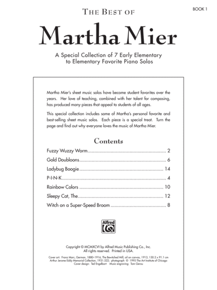 The Best of Martha Mier, Book 1