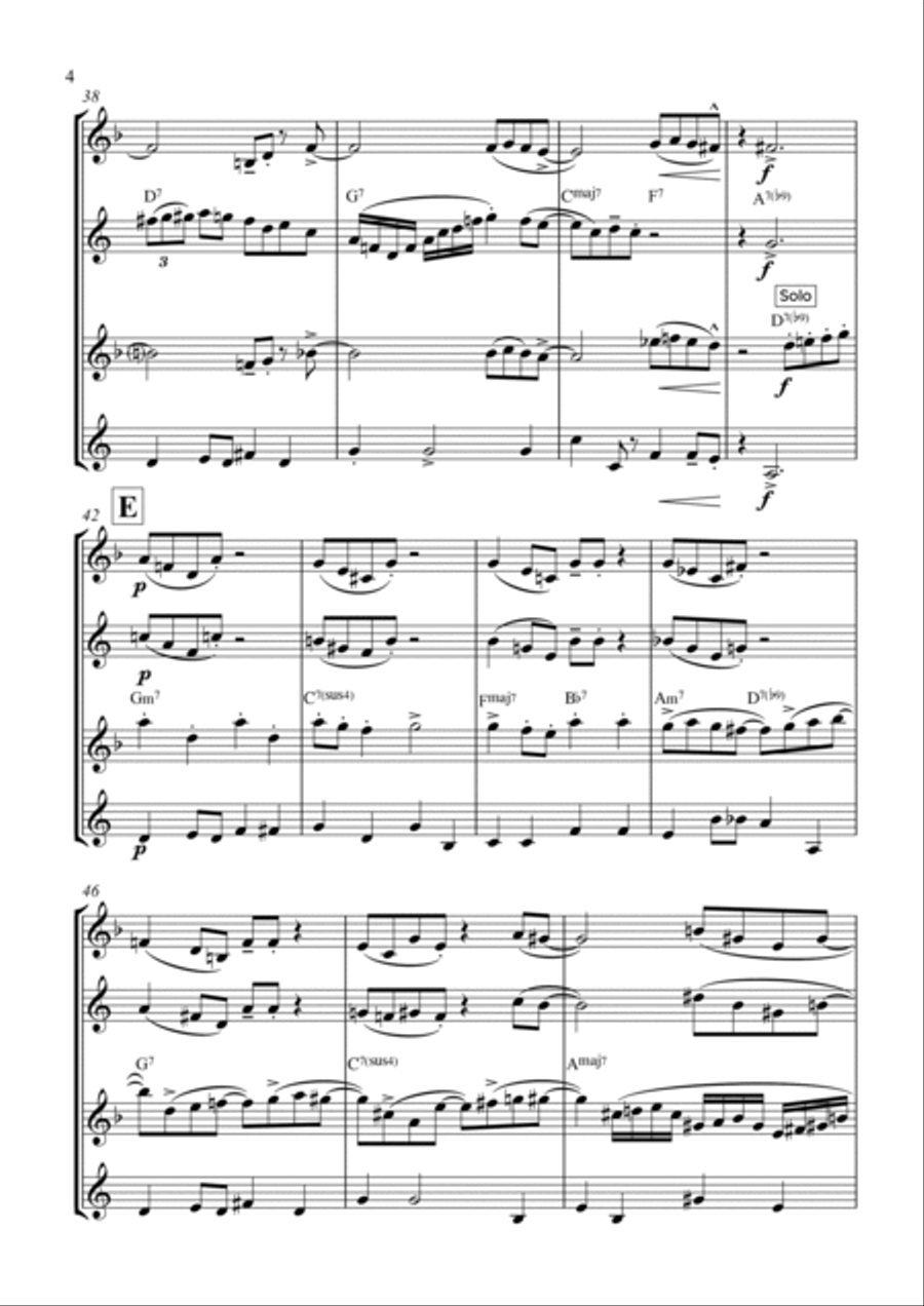 Pure Imagination Woodwind Quartet scores gallery preview page 4