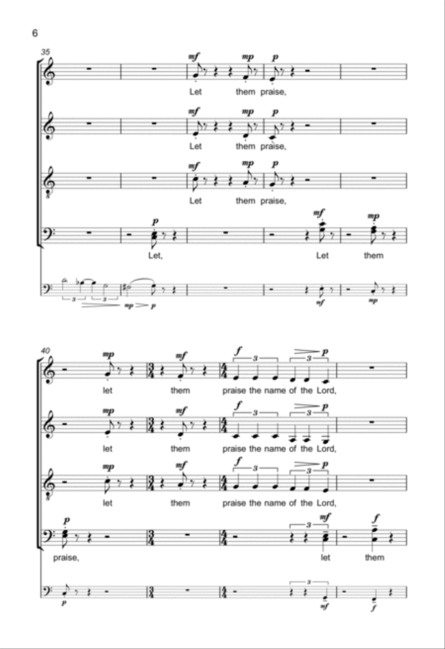 Psalm 148 Psalm 148 Choir scores gallery preview page 6