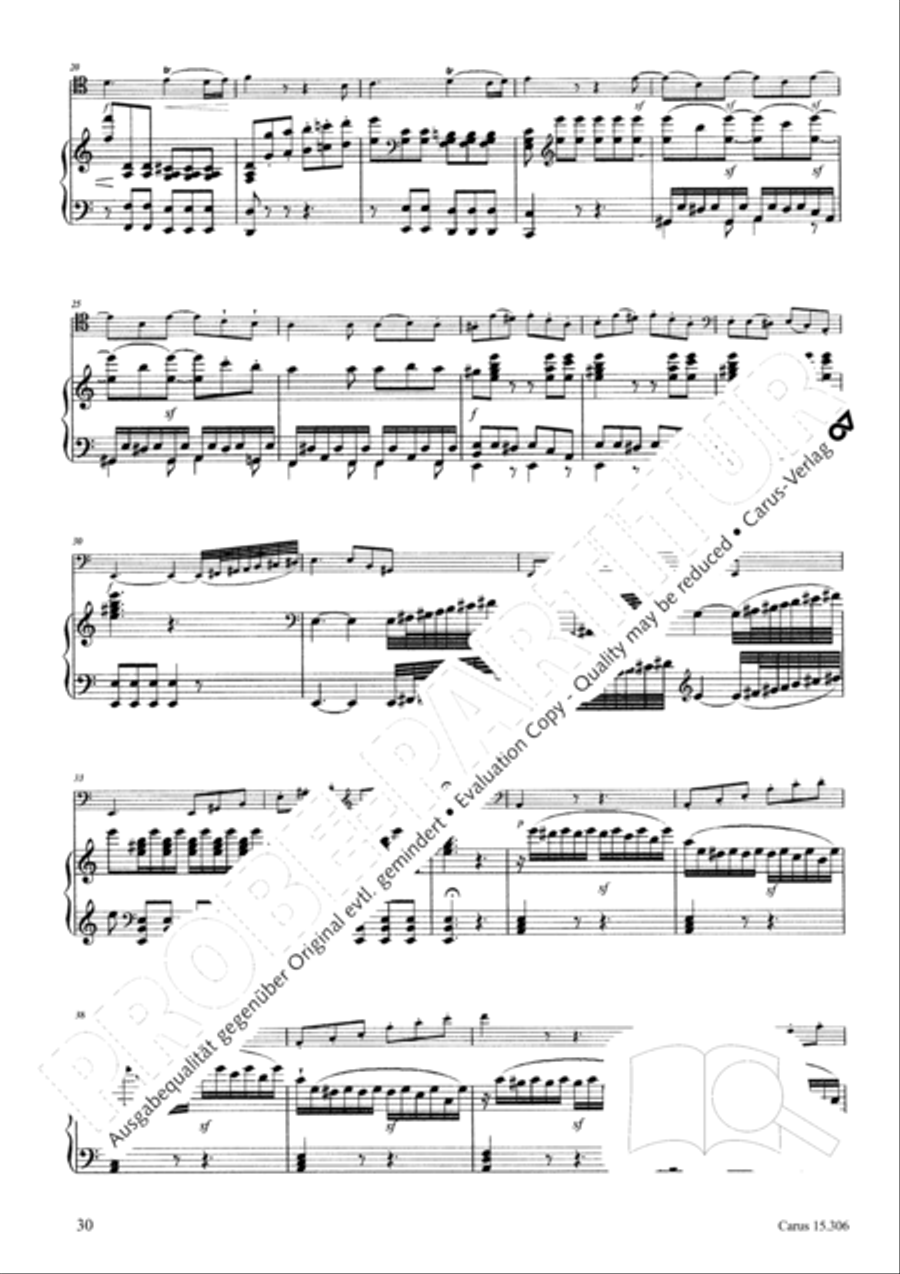 Grand Duo fur Violoncello und Klavier String Duet scores gallery preview page 31