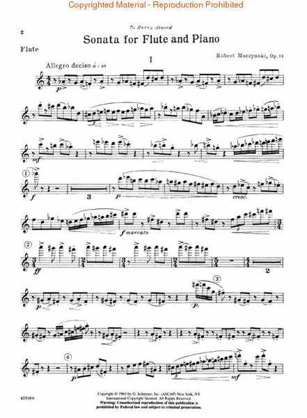 Sonata for Flute and Piano, Op. 14