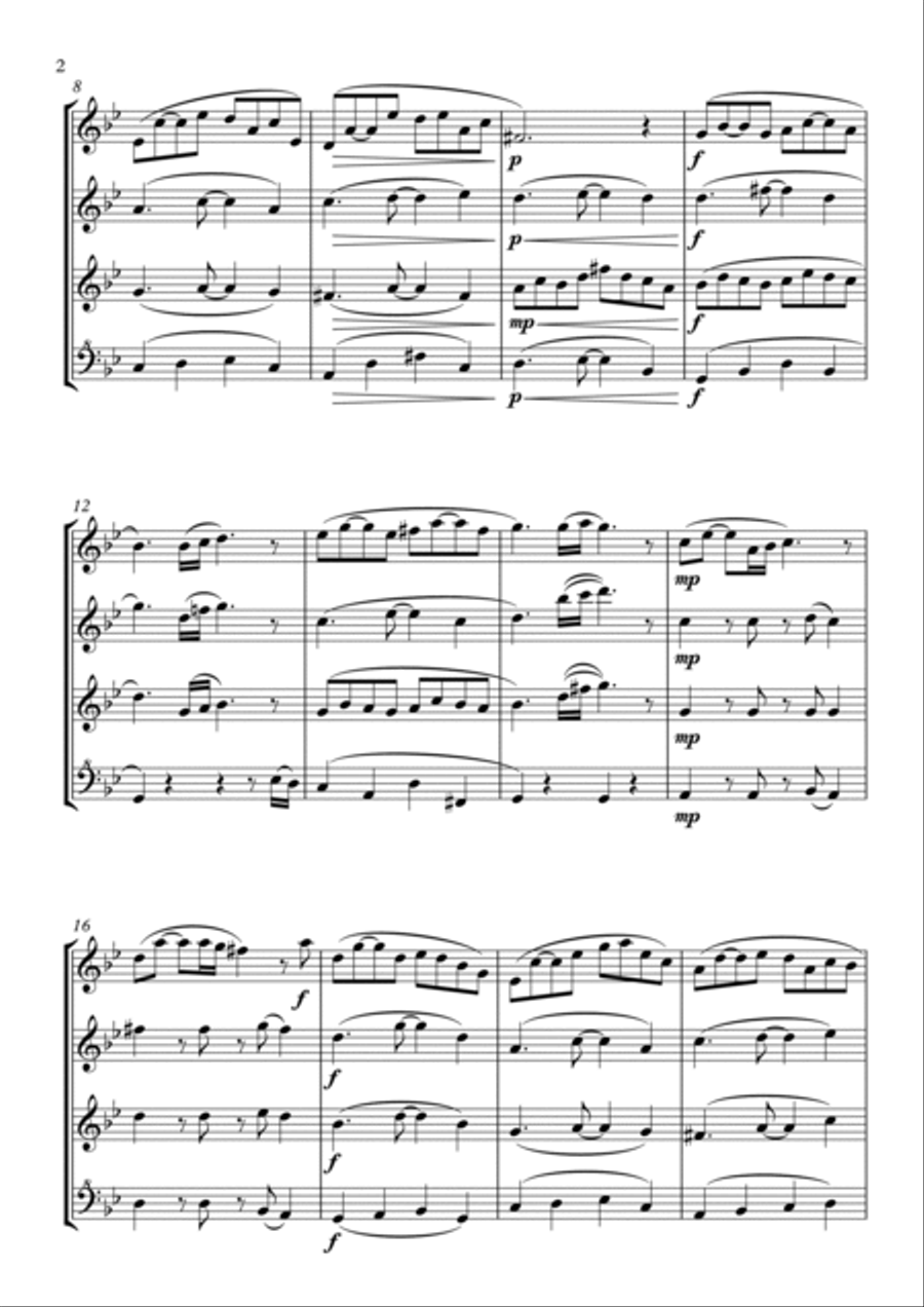 Arrival - Recorder Quartet Chamber Music scores gallery preview page 2