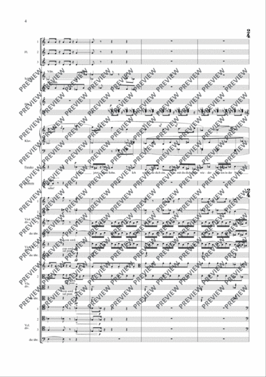 Das verratene Meer Study Score scores gallery preview page 15