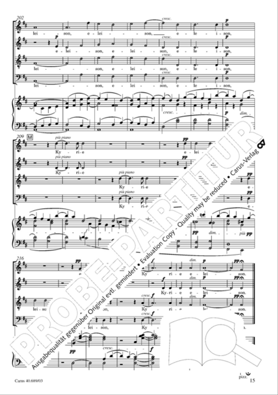 Missa solemnis Missa solemnis 4-Part scores gallery preview page 16