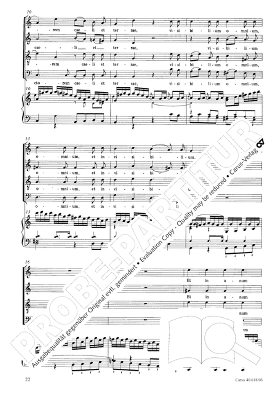 Mass in C (Missa in C) 4-Part scores gallery preview page 23