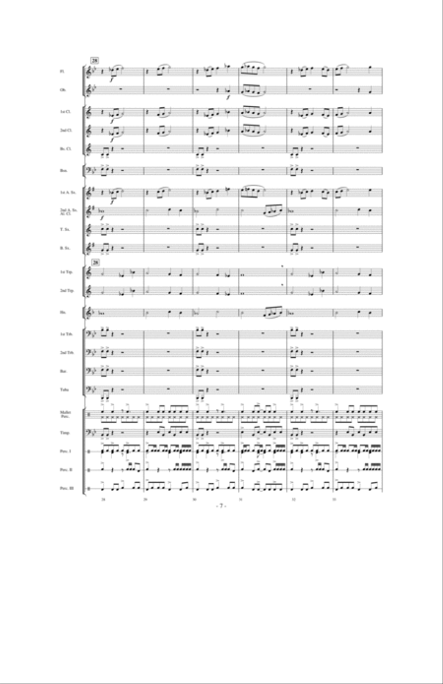 Stormy Seas Stormy Seas Concert Band scores gallery preview page 6
