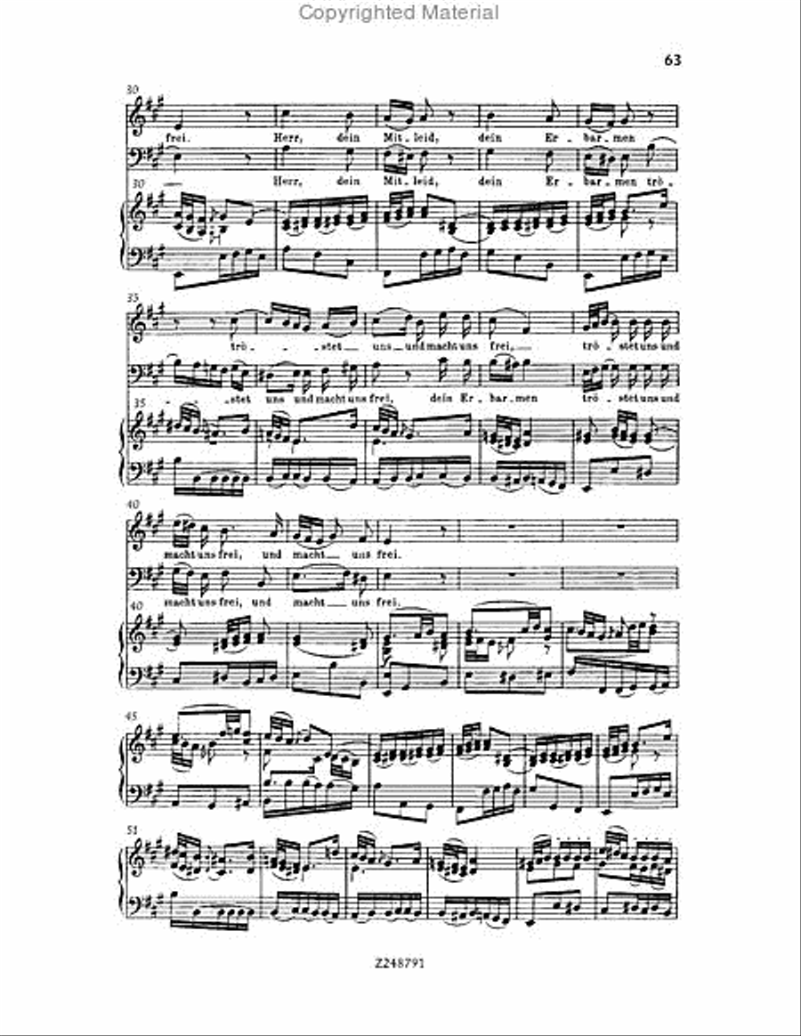 Christmas Oratorio, BWV 248 Choir scores gallery preview page 62