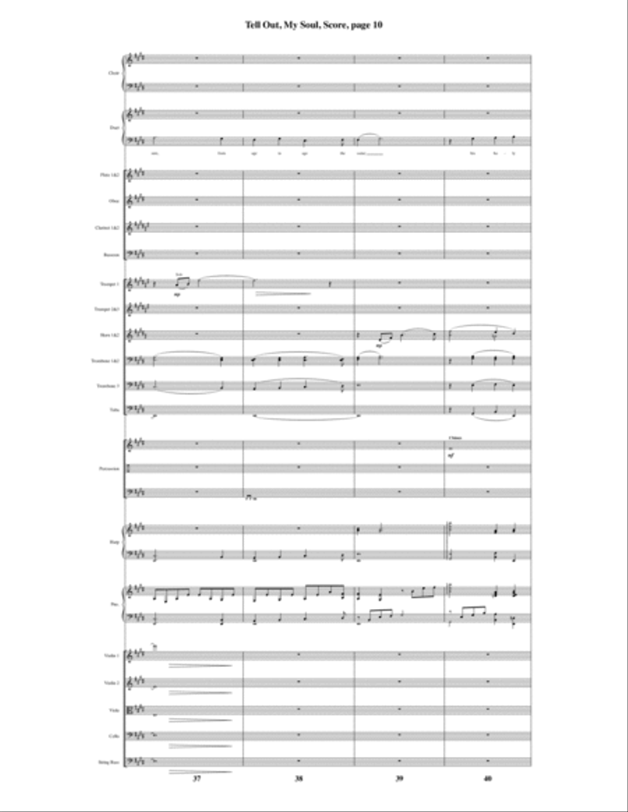 Tell Out, My Soul Tell Out, My Soul Choir scores gallery preview page 11