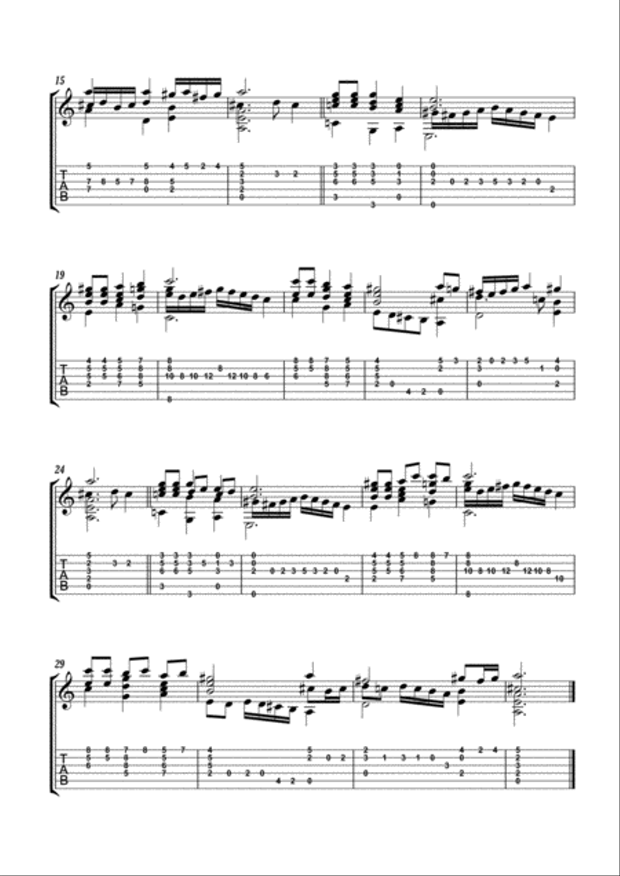 7 Saltarellos 7 Saltarellos Classical Guitar scores gallery preview page 5